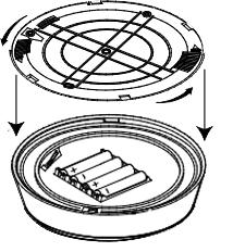 A diagram of removing the Honeywell Resideo PROSiXSIREN-O from it's base