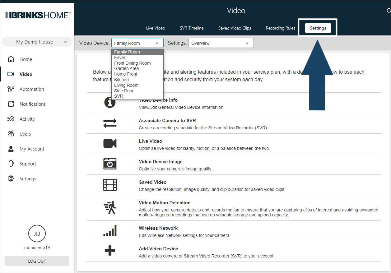 003b Brinks Home App Video Settings Page-Settings Tab