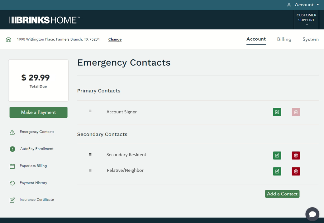 BHCP Emergency Contacts Page