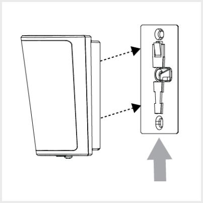 DSC PG9914 Mount Onto Bracket After Preparing with Battery