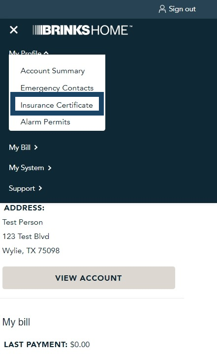 003a Insurance Certificate
