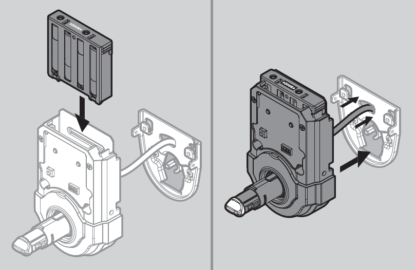 910 Kwikset Deadbolt Install Interior Assembly Battery Pack and Placement