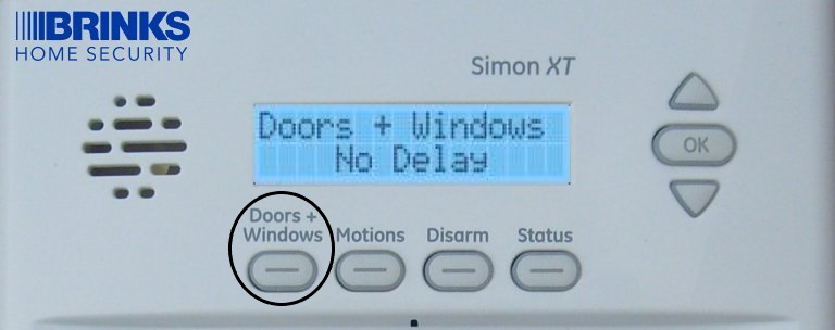 002 Arm Stay Doors and Windows No Delay Surveillance