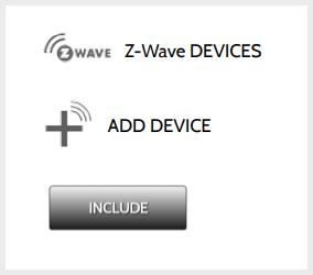 Z-Wave Menu Options-Icons only