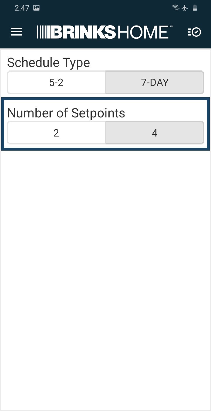 6c - BHMP Number of Setpoints