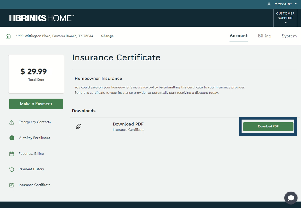 BHCP Insurance Cert Download