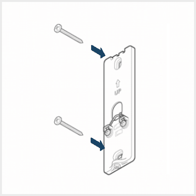 007a ADC-VDB750 Mounting Sans Wedge Direct to Wallplate