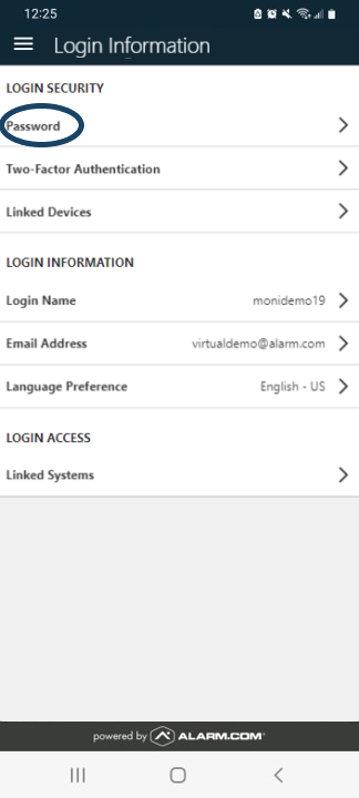 004.5 - Login Information Menu