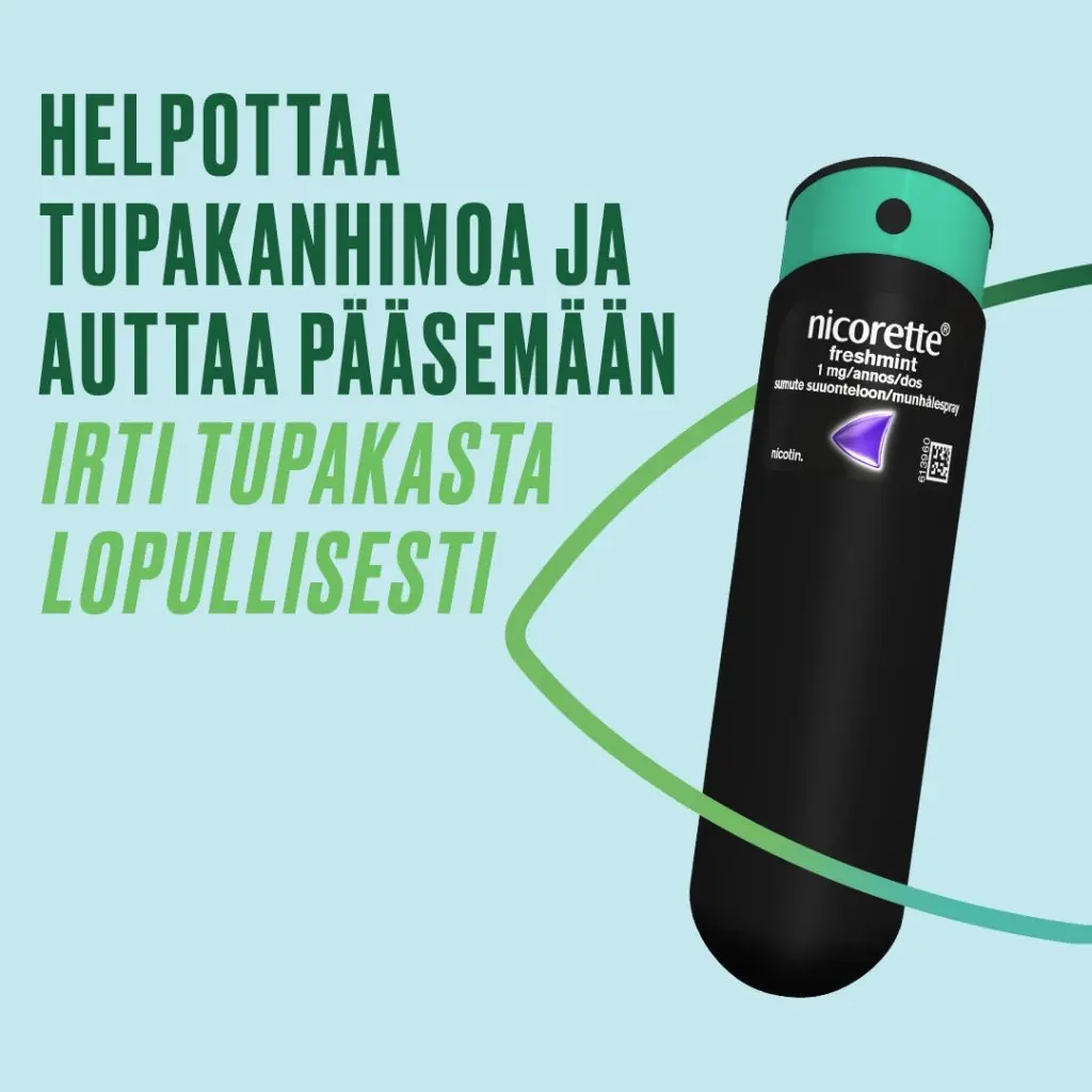 HELPOTTAA TUPAKANHIMOA JA AUTTAA PÄÄSEMÄÄN IRTI TUPAKASTA LOPULLISESTI