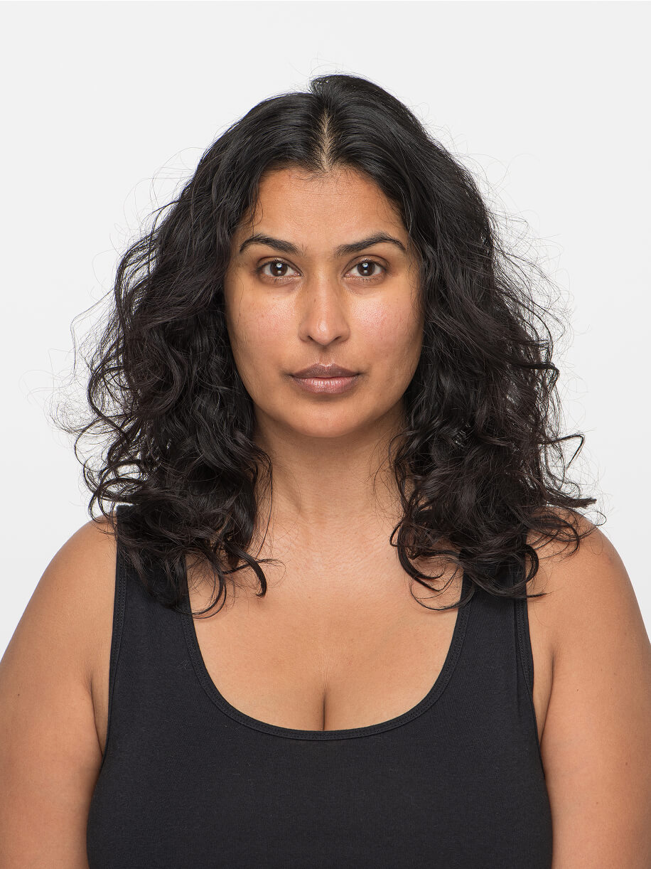 Majit before taking Nutrafol Women Vegan Hair Growth Nutraceutical.