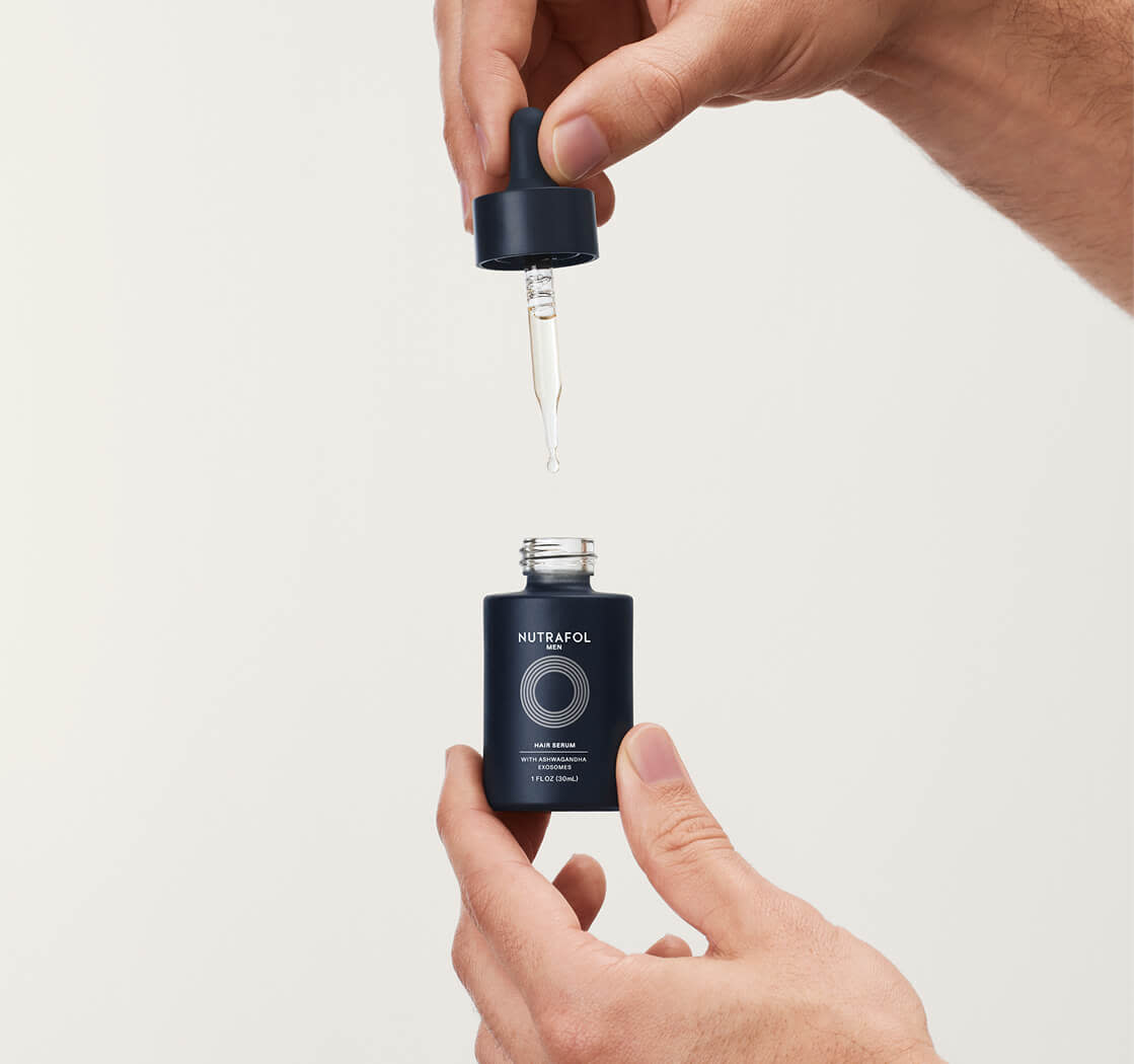 Support directly at the scalp.