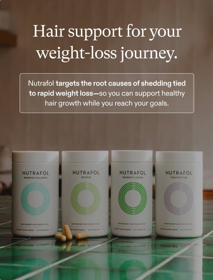 GLP-1 Hair Thinning? Support Growth with Nutrafol