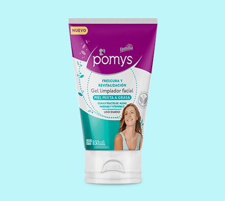 Gel limpiador facial para piel mixta a grasa de uso diario - Pomys