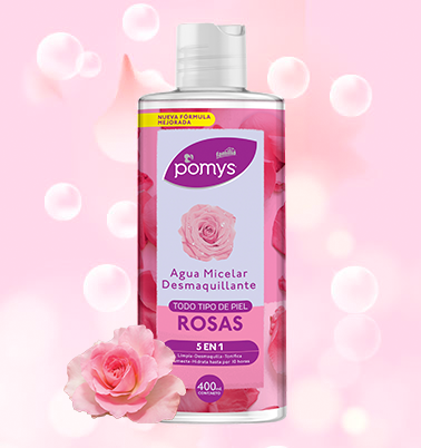 Beneficios Agua Micelar desmaquillante de Rosas Pomys