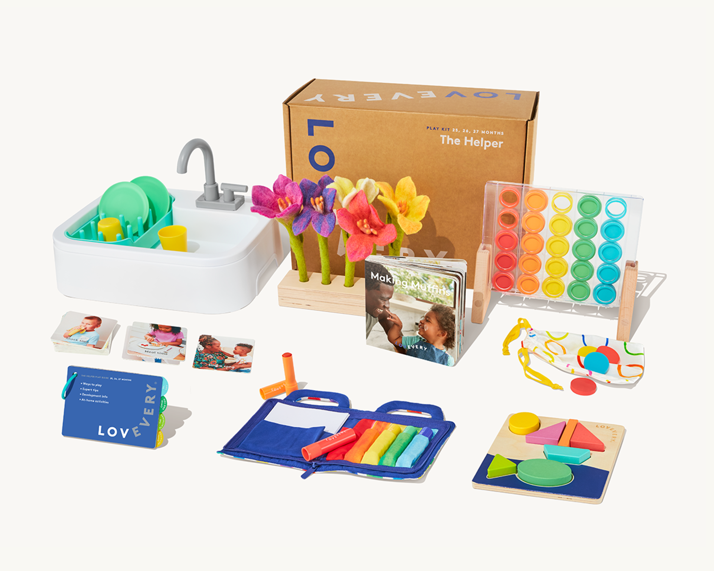 LOVEVERY 55-57 months Play Kit モンテッソーリ The Helper Play Kit | Toys for 2-Year-Olds | Lovevery
