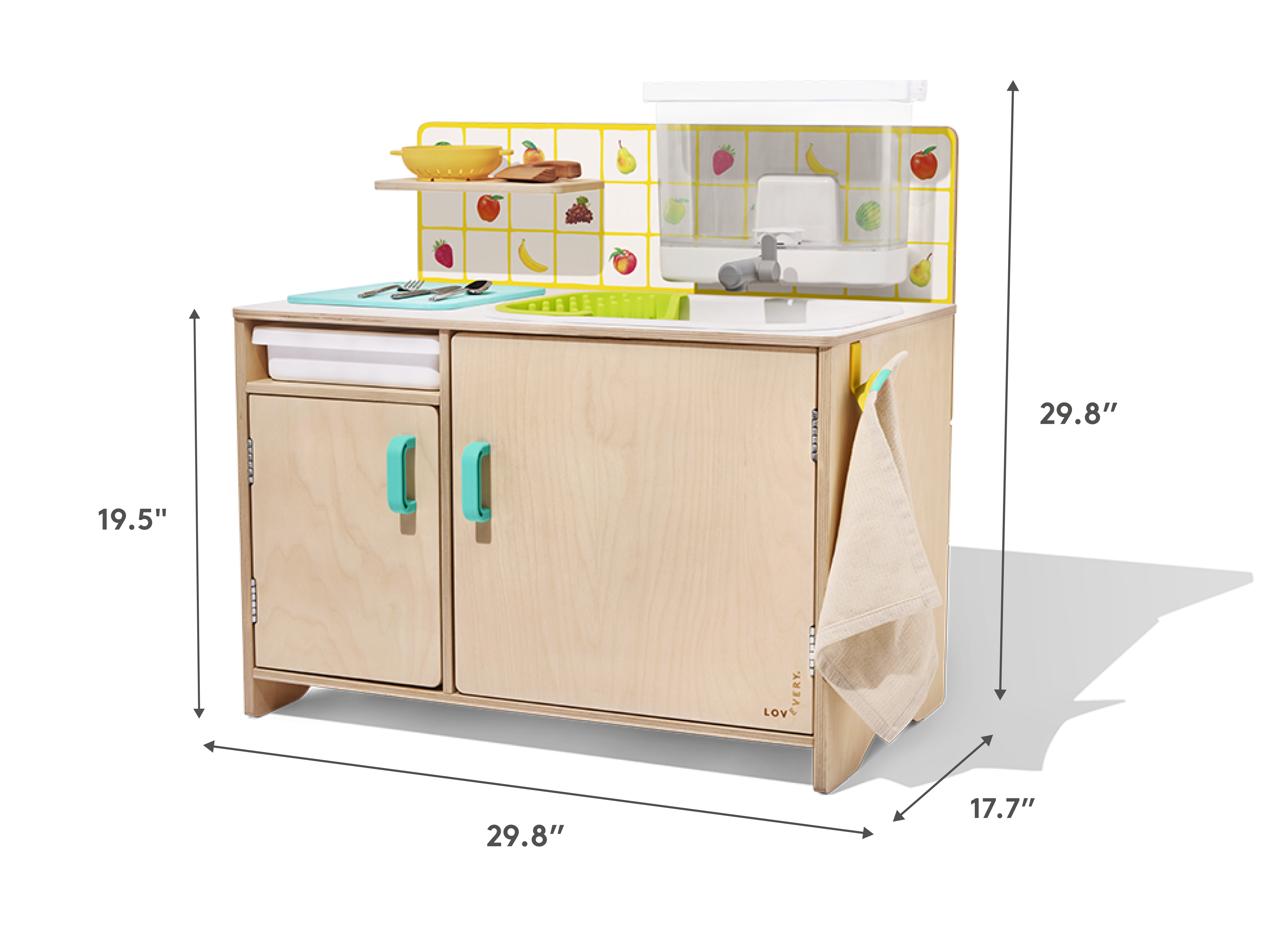 The Real Life Play Kitchen Kids Kitchen Set Lovevery
