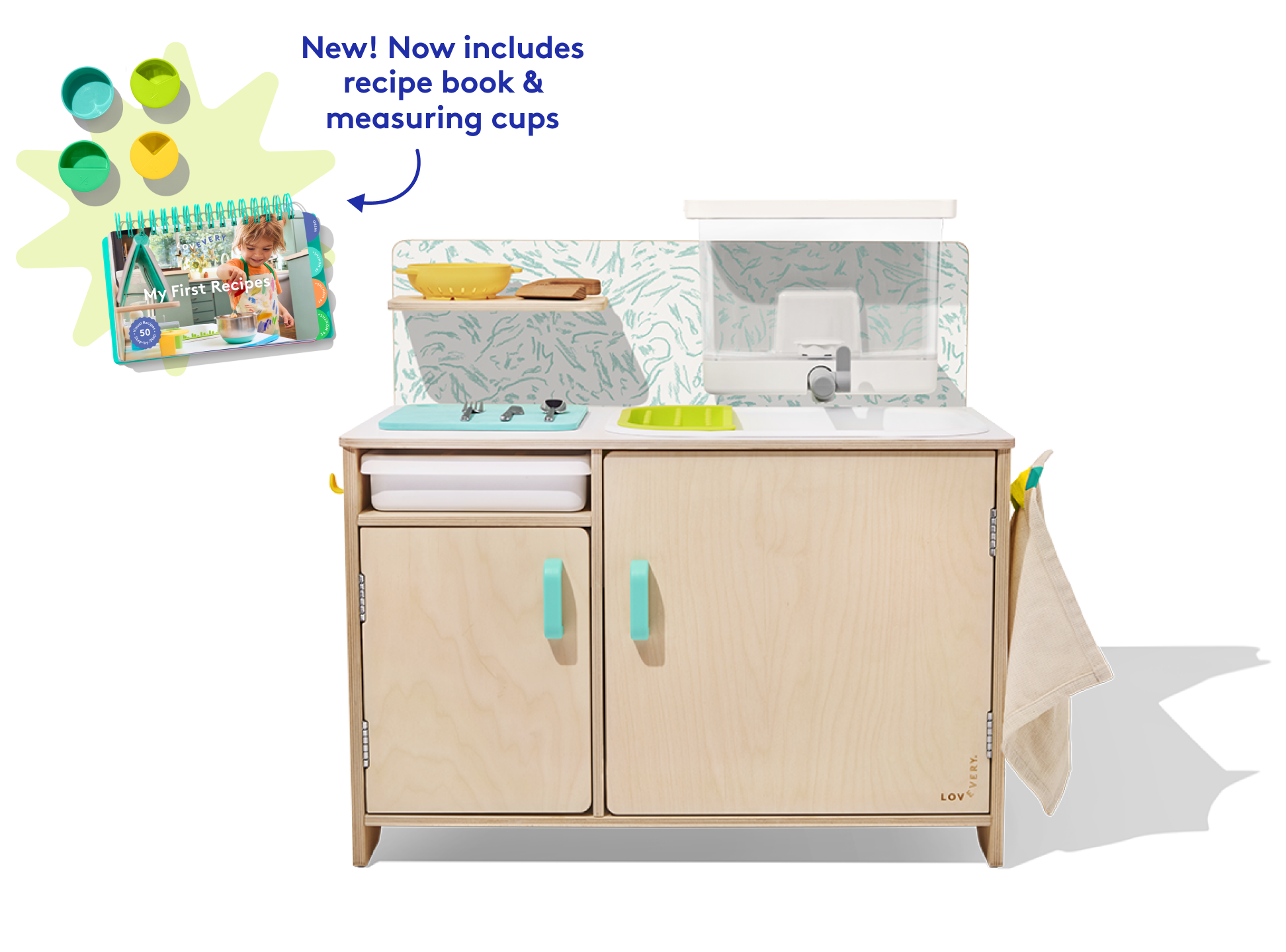 The Real Life Play Kitchen | Kids Kitchen Set | Lovevery