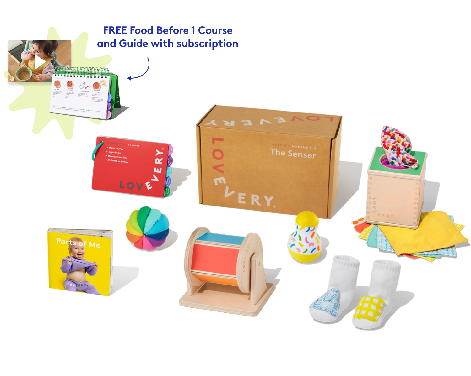 The Senser Play Kit | 5- to 6-Month-Old Baby Toys | Lovevery