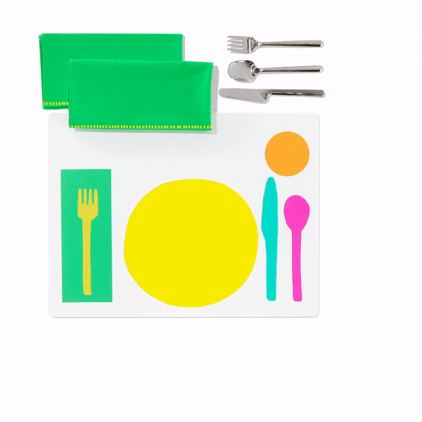 Zhehao 4 Pcs Montessori Kids Placemat 16 x 12'' Non Slip Baby Placemat  Silicone Placemats for Toddlers Baby Eating Mat Food Mats for Toddler  Dining