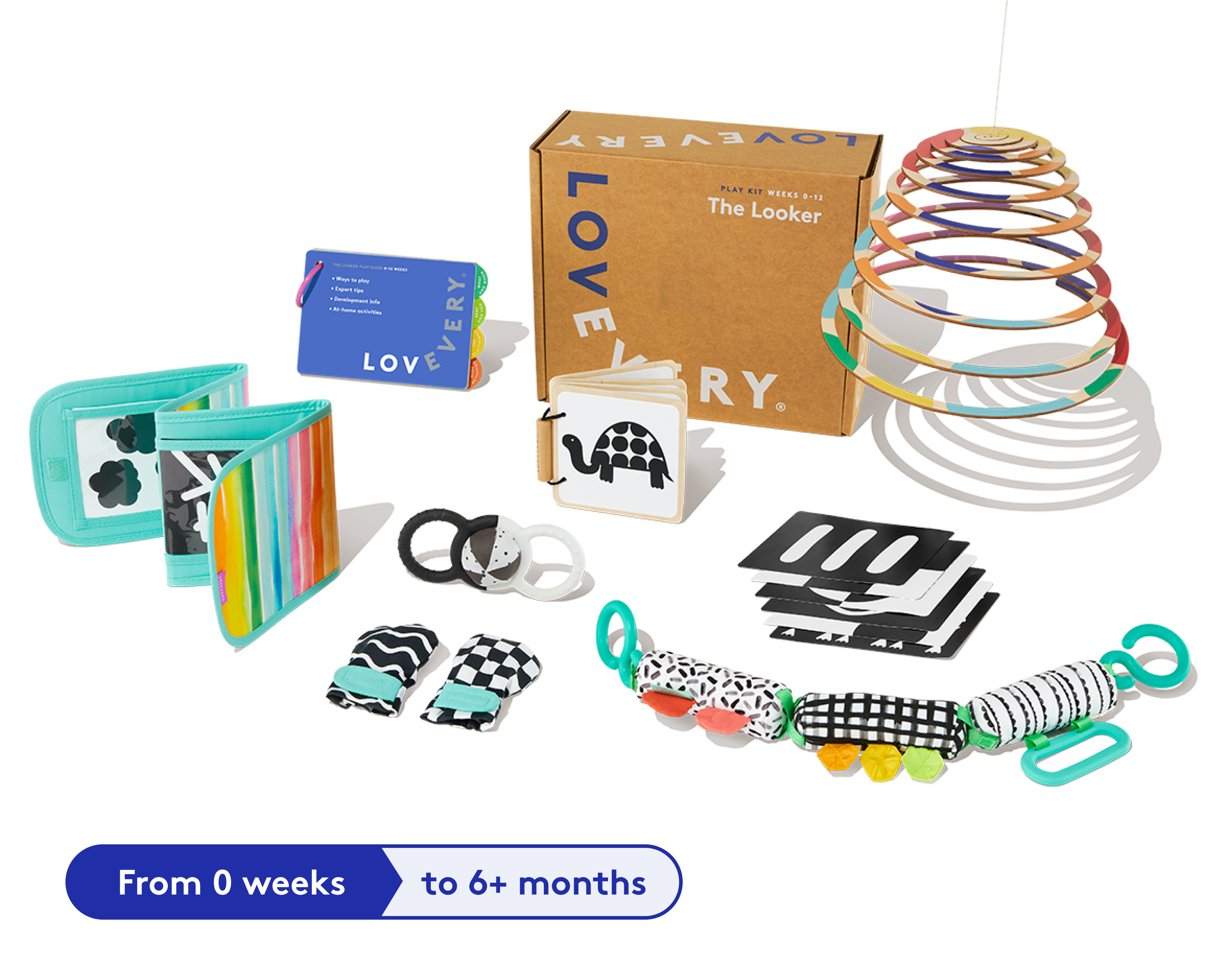 LOVEVERY 0-12months Play Kit モンテッソーリ The Thinker Play Kit | Toys for 11- Month and 1-Year-Olds | Lovevery