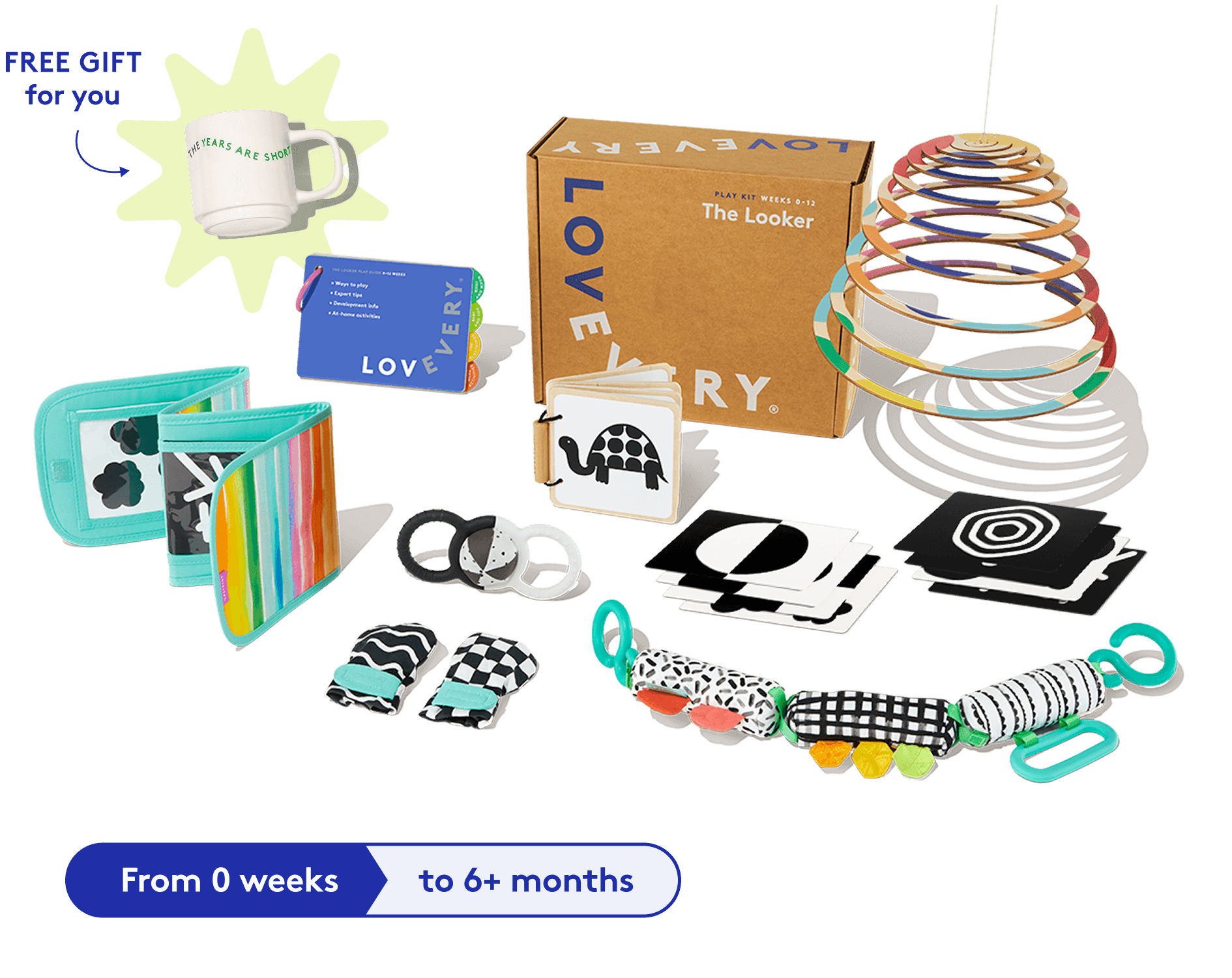 LOVEVERY 0-12months Play Kit モンテッソーリ The Looker Play Kit | Toys for Newborn to 12 Week Olds | Lovevery