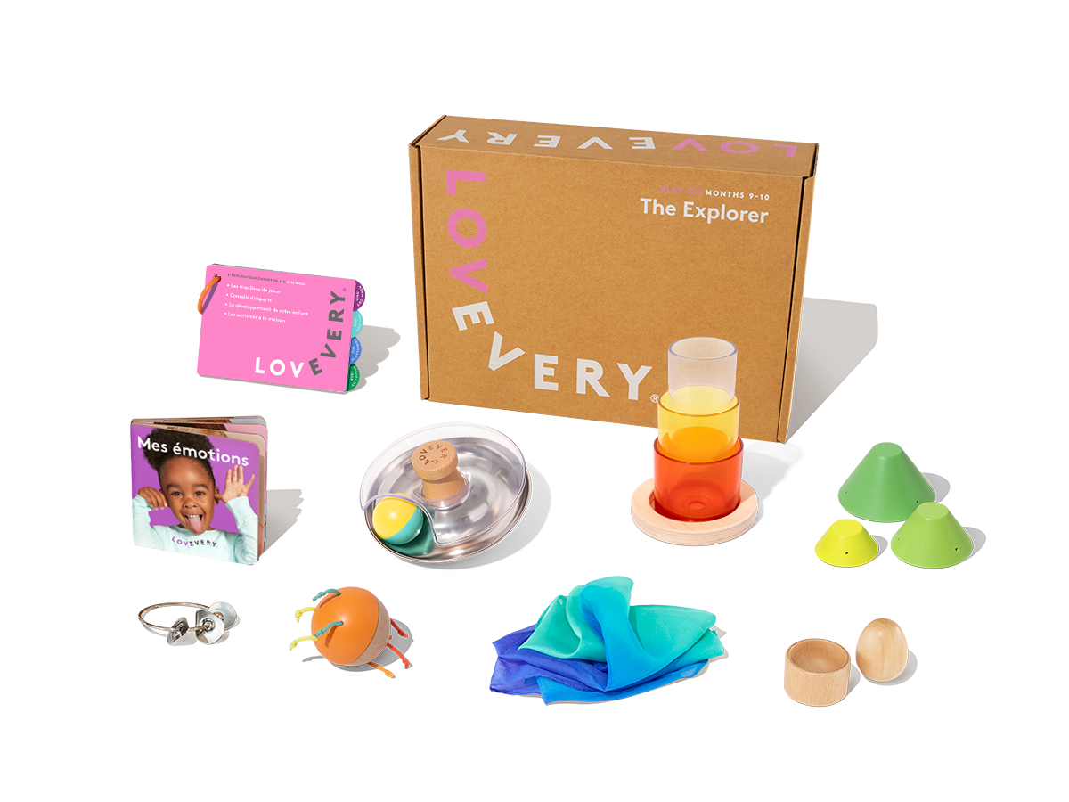 LOVEVERY The Thinker Play Kit 11-12ヶ月 Kit de Jeu Le Penseur | Jeux pour bébés de 11 mois à 1 an| Lovevery