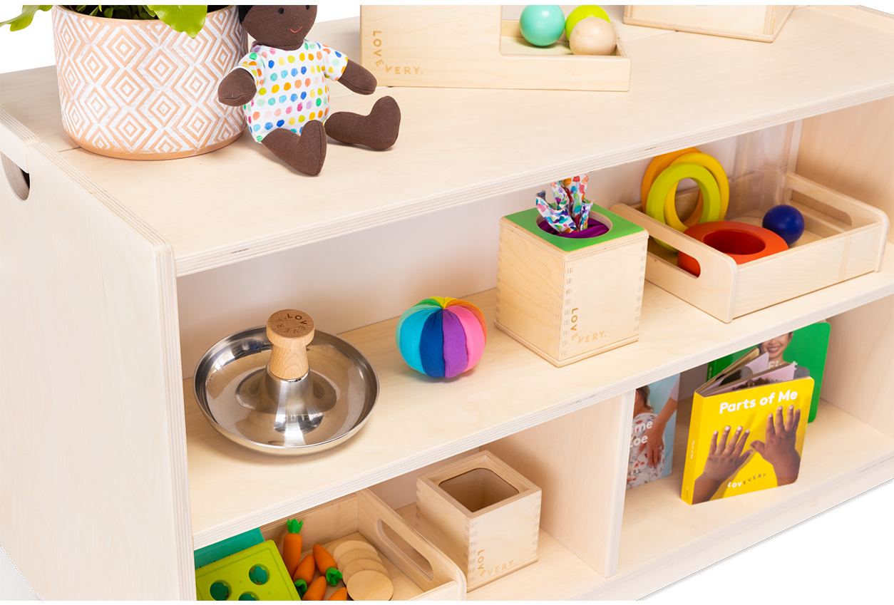 Montessori storage and toy rotation 