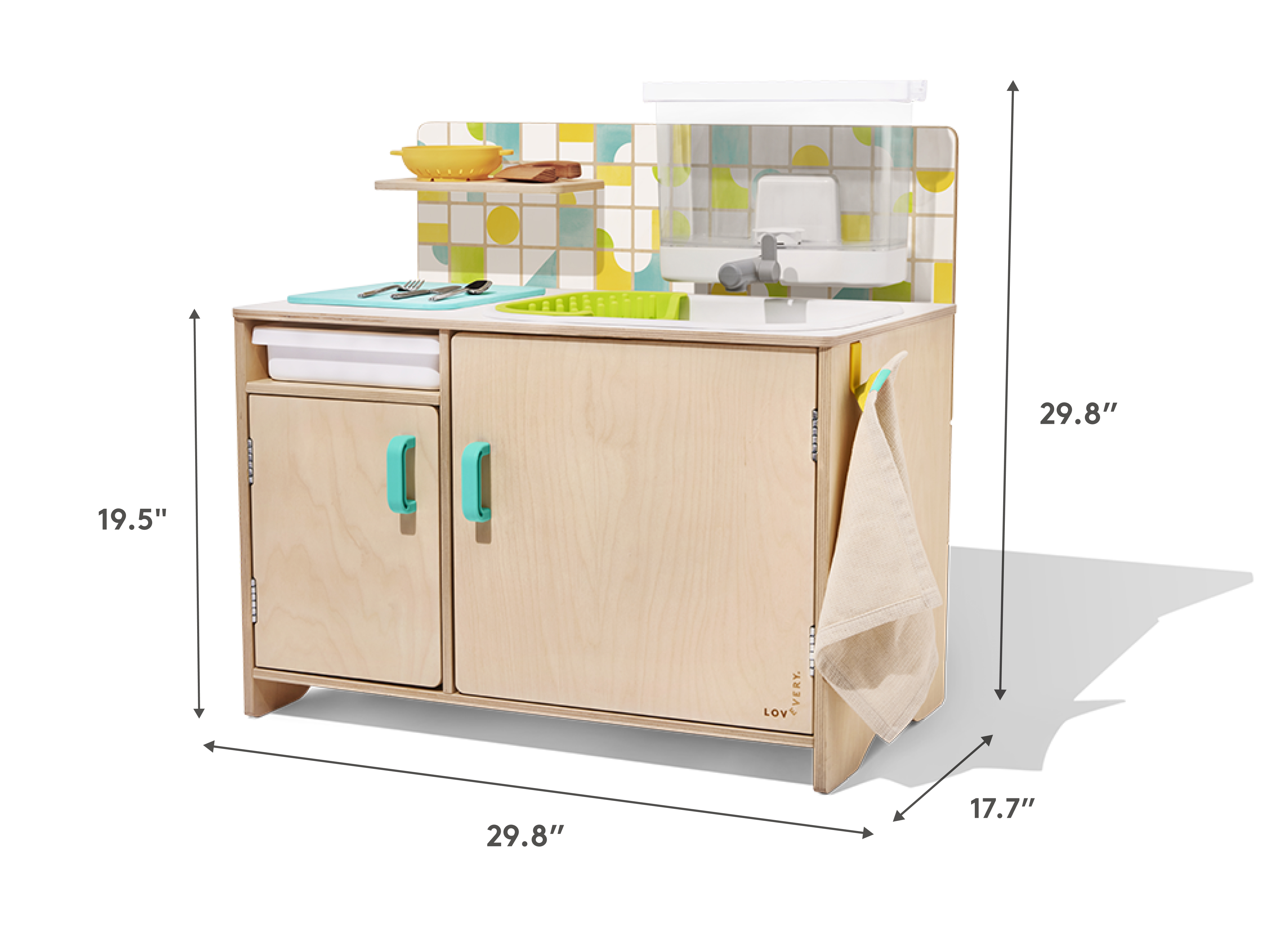 The Real Life Play Kitchen Kids Kitchen Set Lovevery