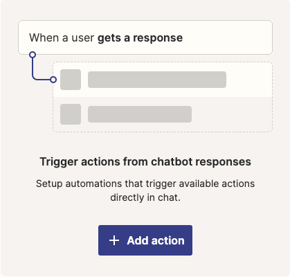 Add actions to AI Chatbot