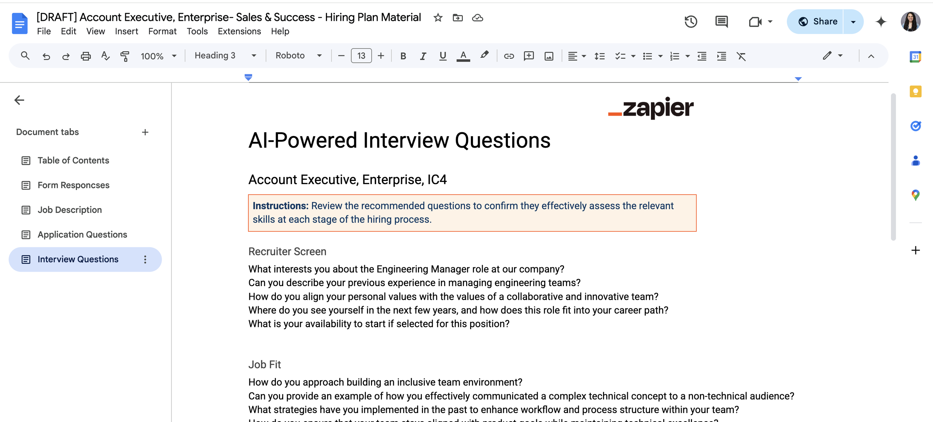 AI-Powered Hiring Material by Zapier screenshot: Screenshot 2025-04-25 at 16.02.04.png