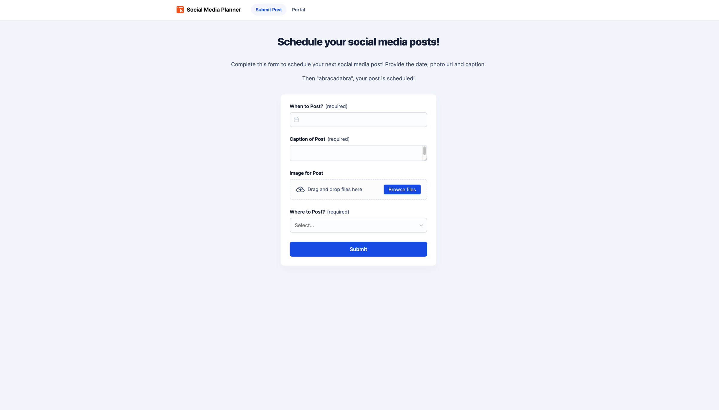 Social Media Planner Template Zapier Interfaces