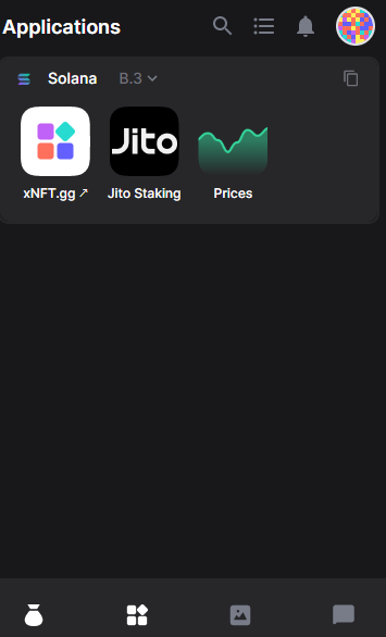 Jito Staking App in the application page
