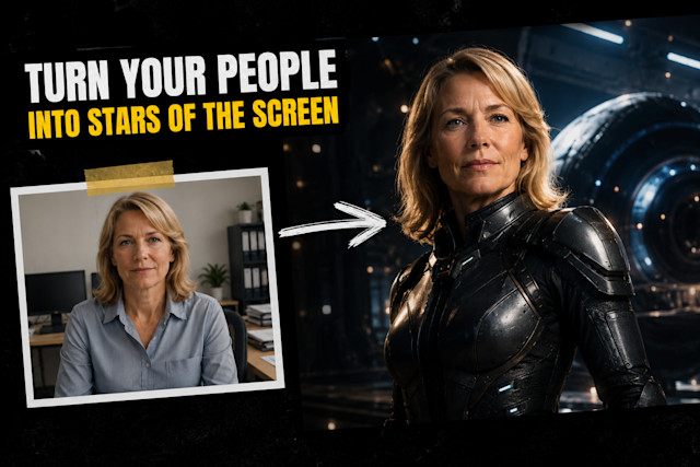 TURN YOUR PEOPLE INTO STARS OF THE SCREEN