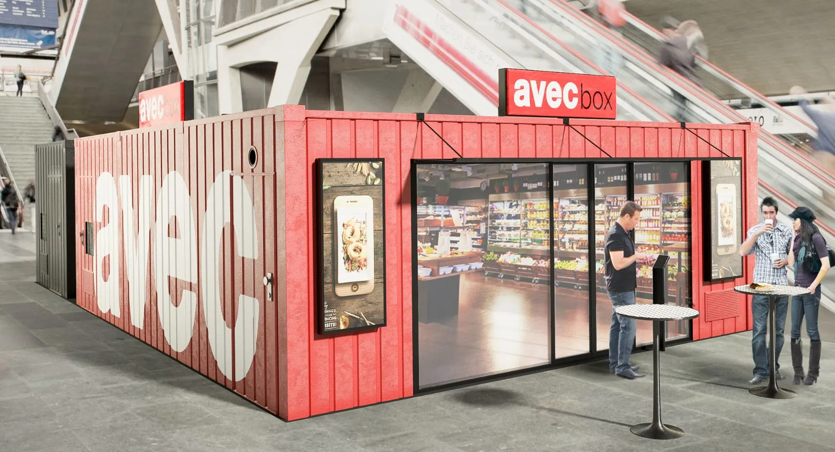 Entry, purchase and payment by app: Valora launches avec box, Switzerland's most modern convenience store