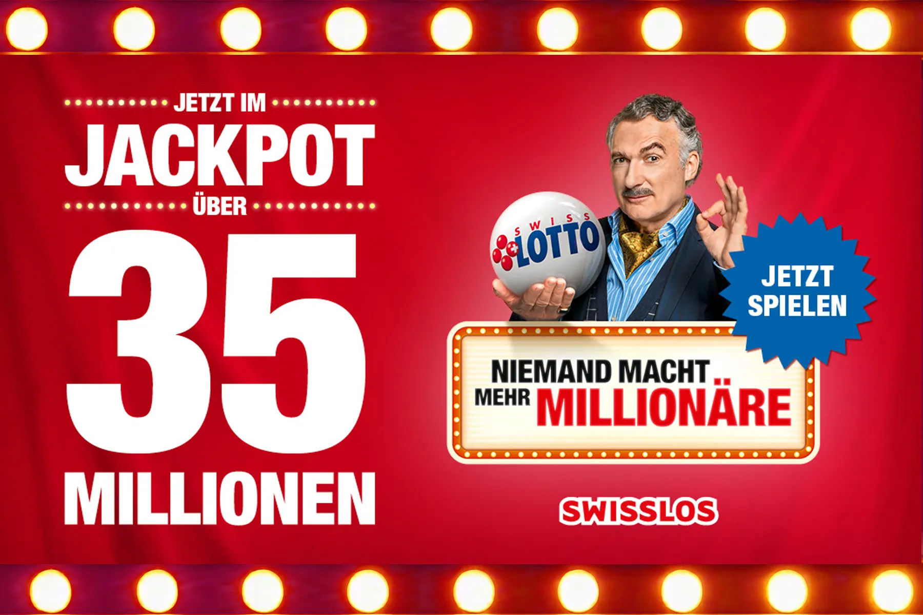 Swiss Lotto Jackpot über 35 Mio