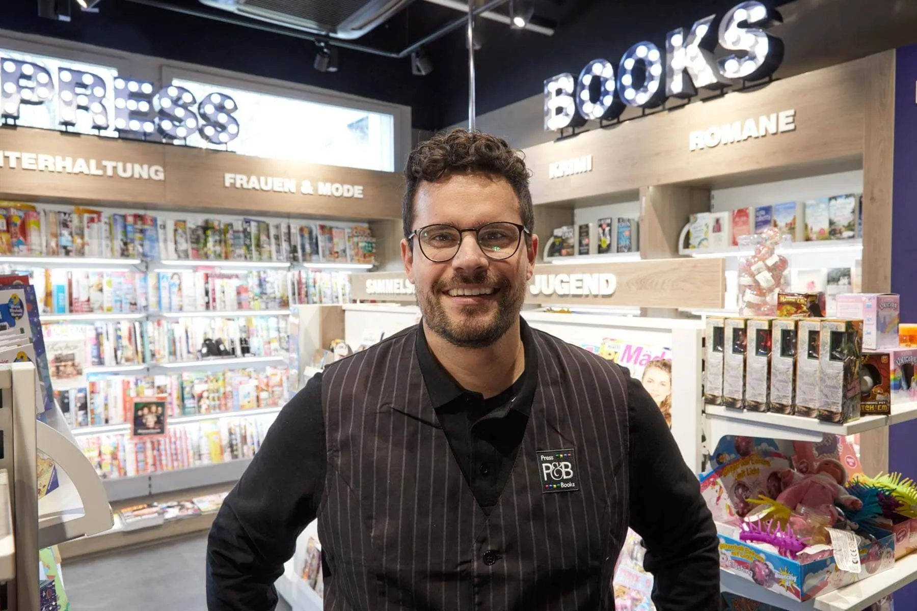 Press & Books store interior