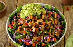Chicken Protein Bowl comes with extra chicken for extra protein