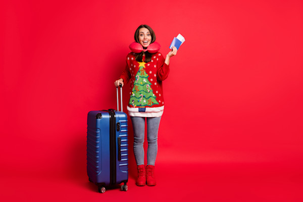 Mulher com passaporte