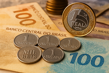 Dia do dinheiro varias moedas