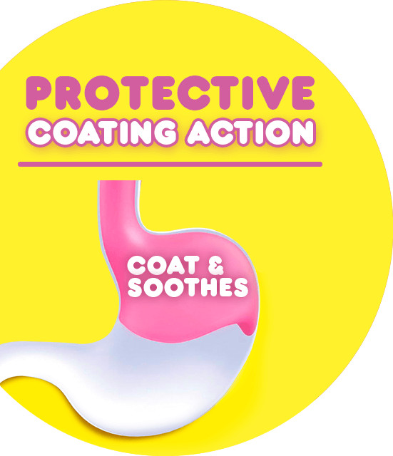 Protective coating action - coat and soothes