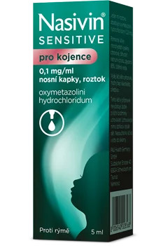 NASIVIN® SENSITIVE PRO KOJENCE 0,1 MG/ML NOSNÍ KAPKY, ROZTOK