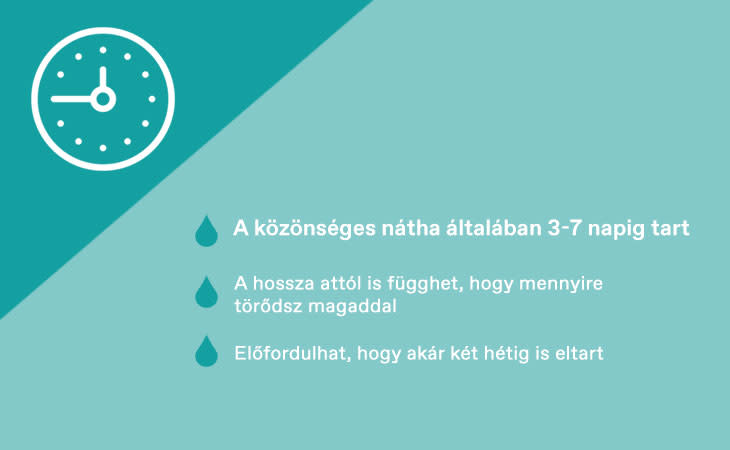 A közönséges nátha mindössze 3-7 napig tart