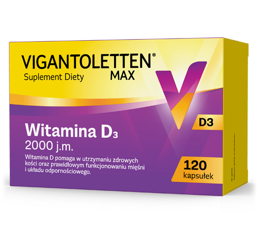 VIGANTOLETTEN MAX  witamina D3 2000