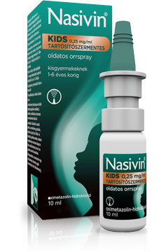 Nasivin® KIDS 0,25mg/ml Tartósítószermentes oldatos orrspray