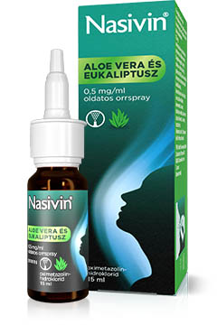 Nasivin® Aloe Vera és Eukaliptusz 0,5 mg/ml oldatos orrspray
