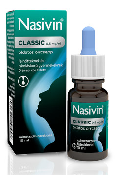 Nasivin® CLASSIC 0,5 mg/ml oldatos orrcsepp