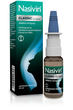 Nasivin® Classic 0,5 mg/ml oldatos orrspray