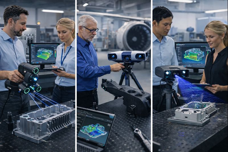Branchenspezifische Auswahl industrieller 3D-Scanner