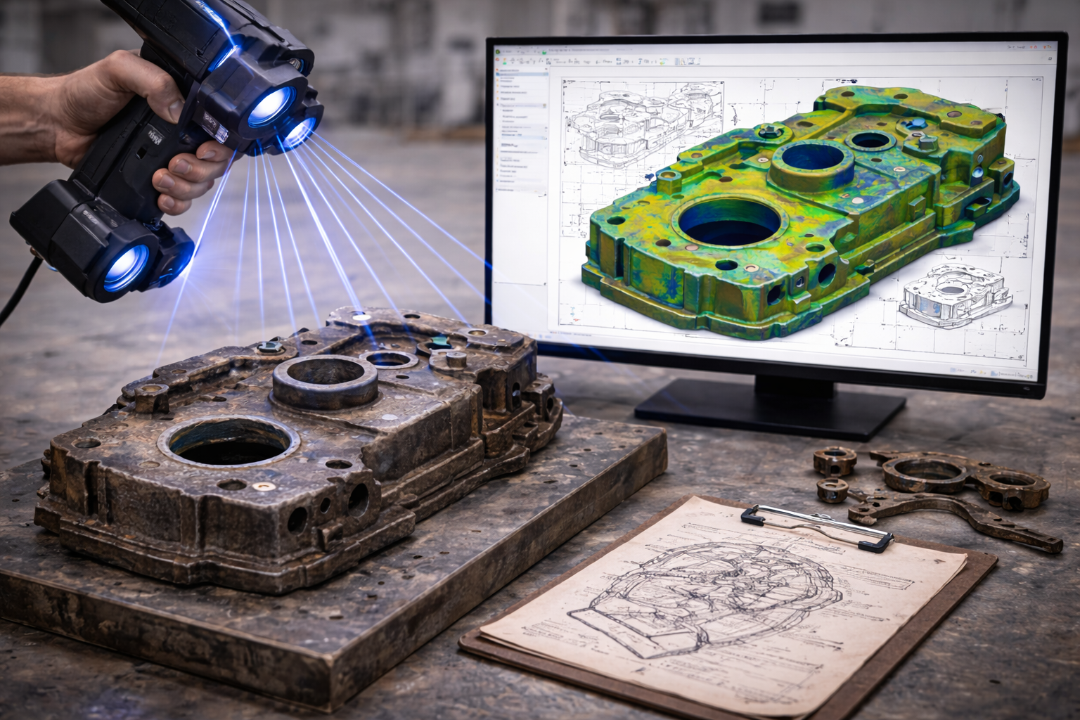 Legacy alkatrészek digitalizálása és reverse engineering