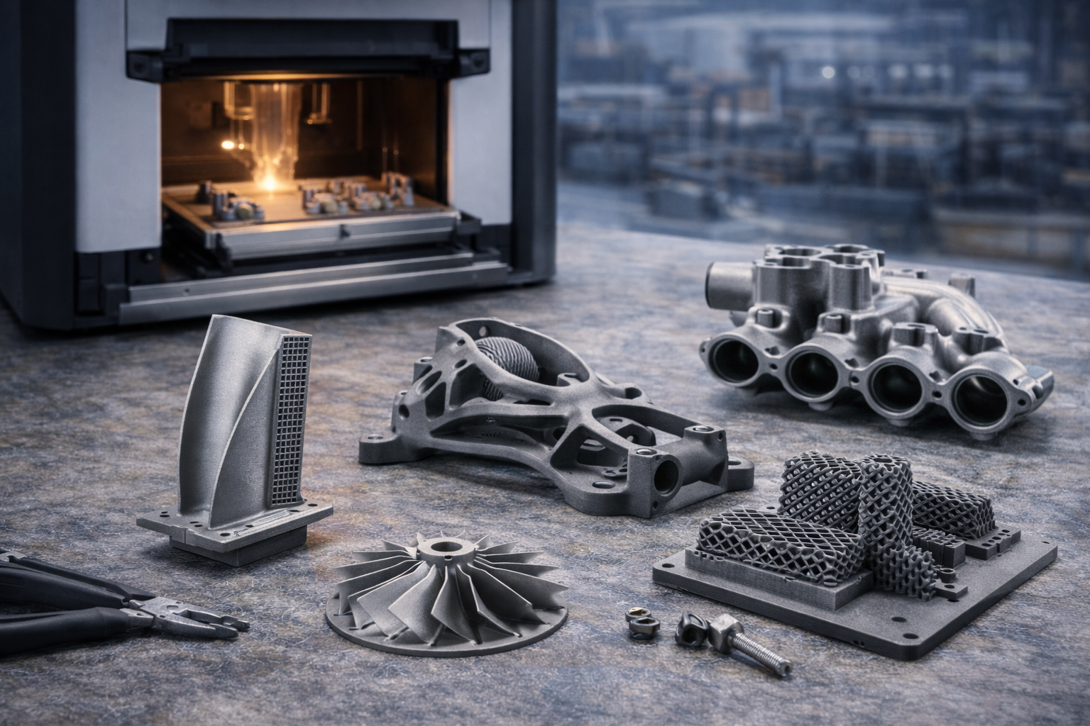 SLM Metal 3D Printing (High-Strength Metal Parts)